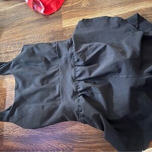 Yogalicious Black Sleeveless Romper